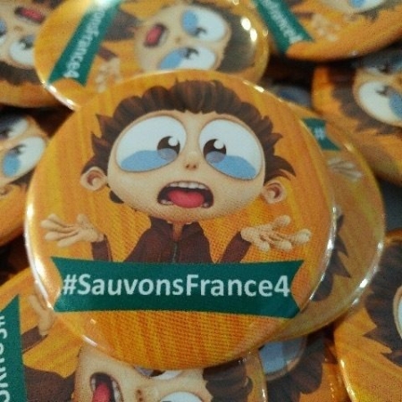 Badge #SauvonsFrance4 créé par TeamTO