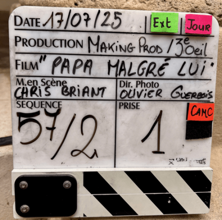 Papa malgré lui - tournage - TF1