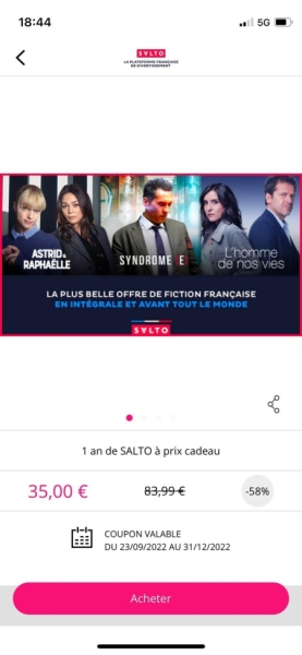 Salto showroomprivé