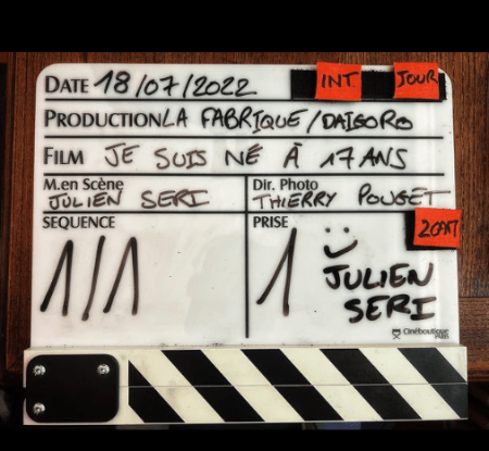 Je suis né à 17 ans tournage