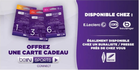 beIN Sports Connect Cartes cadeaux