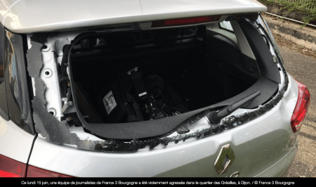 Agression d'une équipe de France 3 Bourgogne le 15 juin à Dijon