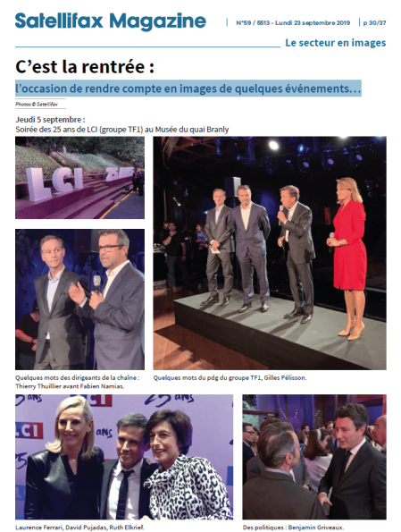 Le secteur en images Satellifax Magazine 59 du 23 septembre 2019