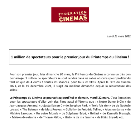 Visuel 1 million 1er jour printemps du cinéma