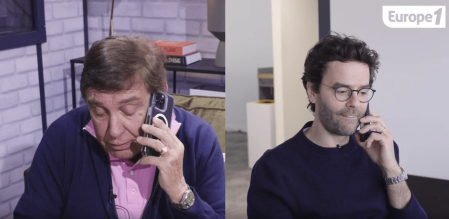 Extrait d'une vidéo humoristique annonçant le remplacement de Thomas Isle par J.-P. Foucault