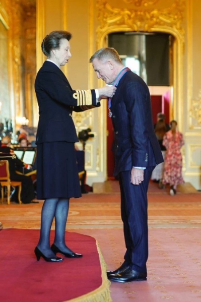 La princesse Anne et l'acteur Daniel Craig