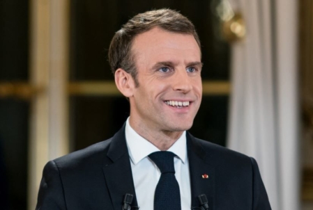 Emmanuel Macron lors de son allocution télévisée du 10 décembre 2018.