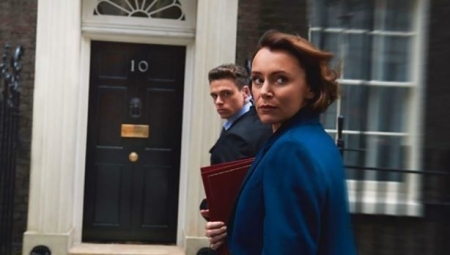 Richard Madden et Keeley Hawes dans "Bodyguard" 
