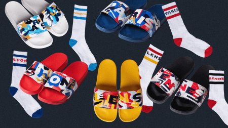 Claquettes chaussettes Ligue 1