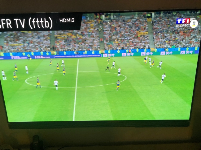 #GERSWE sur TF1 4K via SFR Box, 23 juin 2018