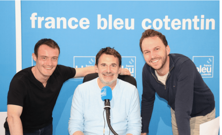 De gauche à droite, les matinaliers Pierre Coquelin, Yannick Leflot et Anthony Raimbault