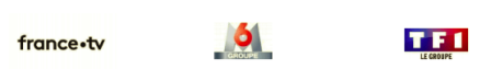 Logos TF1 M6 France TV  SALTO