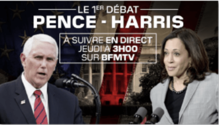 Debat campagne US Pence Harris 