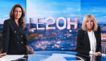 JT de 20h de TF1 avec Brigitte Macron - Janvier 2021