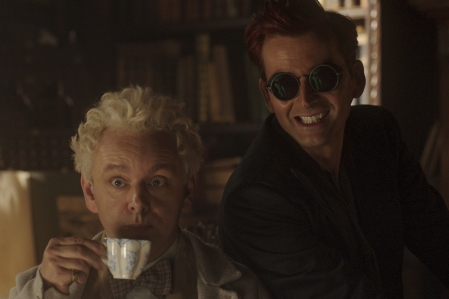 Michael Sheen et David Tennant dans la saison 2 de "Good Omens"