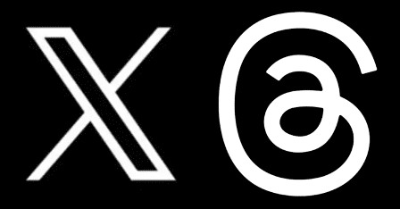 Logo X et Threads