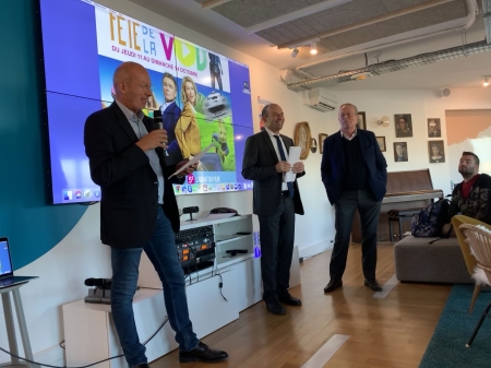 Bruno Delecour, Christophe Tardieu, Marc Tessier : présentation de la fête de la VOD 2018