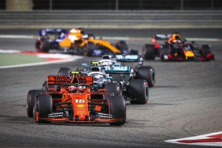 16 LECLERC Charles (mco), Scuderia Ferrari SF90, action during 2019 Formula 1 FIA world championship, Bahrain Grand Prix, at Sakhir from march 29 to 31 - Photo Antonin Vincent / DPPI F1 - BAHRAIN GRAND PRIX 2019 - RACE