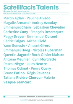 Couverture de Satellifacts Talents 177 - Lundi 22 décembre 2025